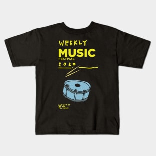 Weekly Music and drum Kids T-Shirt